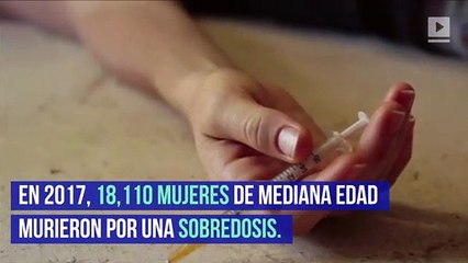Sube muerte por sobredosis en mujeres de mediana edad