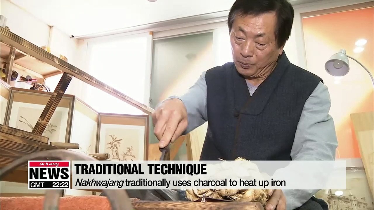 Nakwhajang, art technique using hot iron, recog...