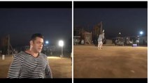 Salman Khan plays cricket on the sets of 'Bharat', smashes the ball like a pro