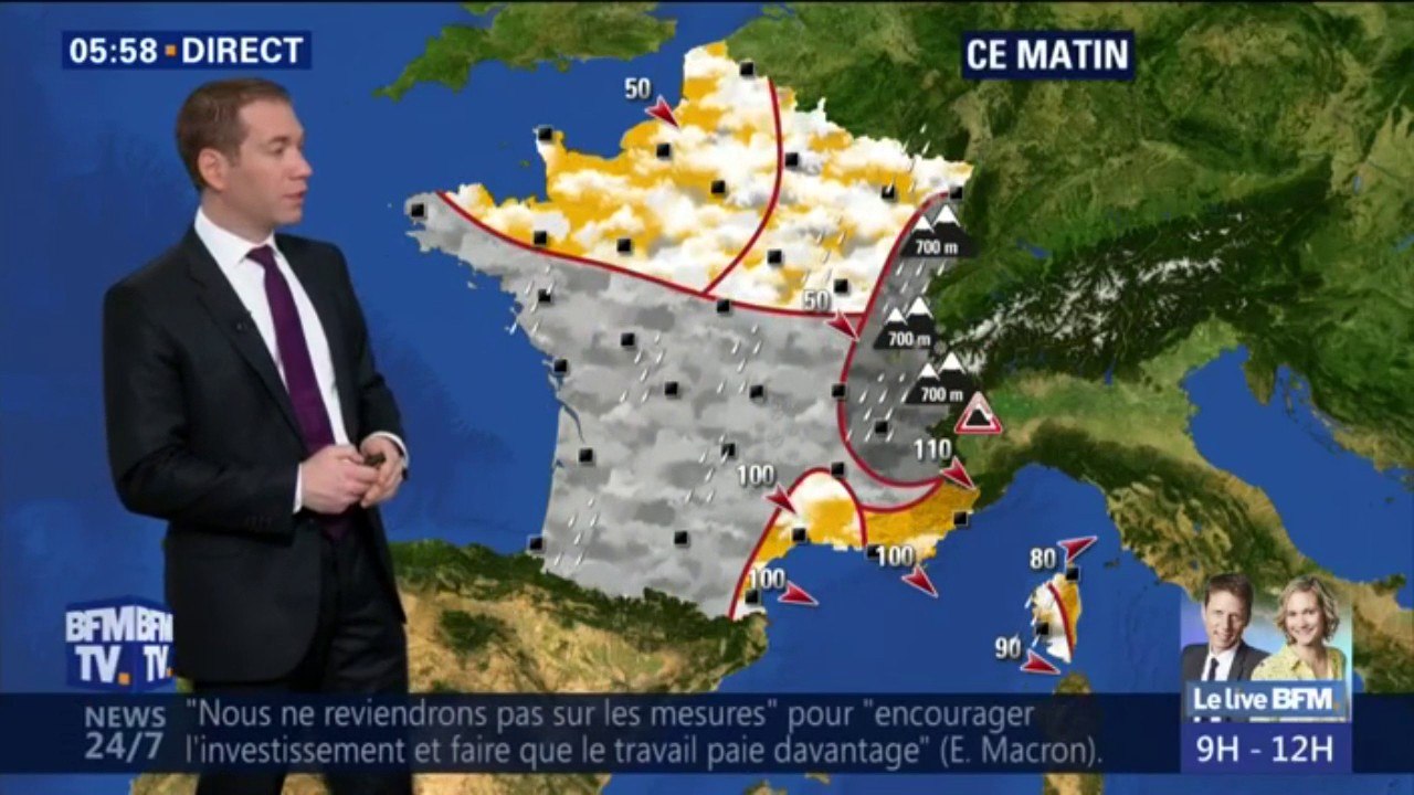 Météo: un peu de grisaille sur la moitié sud du pays ce matin