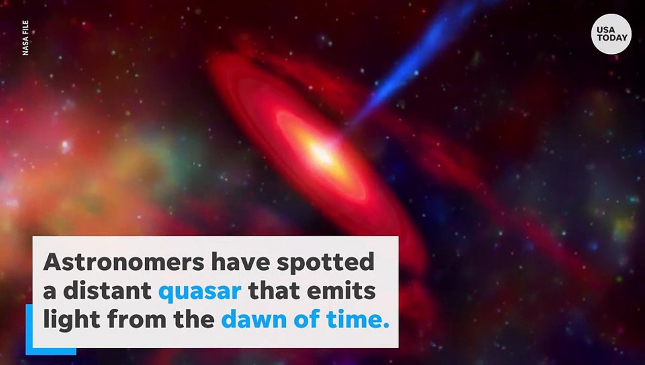 This distant light in space is from the 'dawn of time'