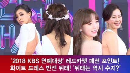 '2018 KBS 연예대상' 레드카펫 키워드 '반전 뒤태?' '뒤태는 역시 수지?'