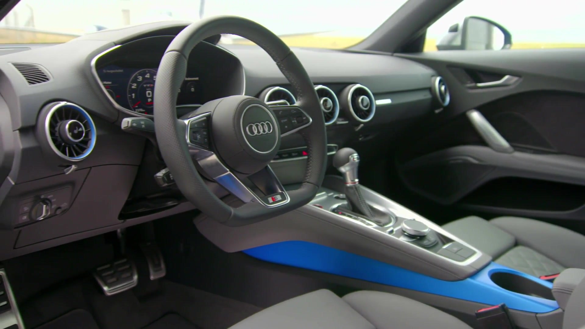 Audi Tts Interior Design In Turbo Blue
