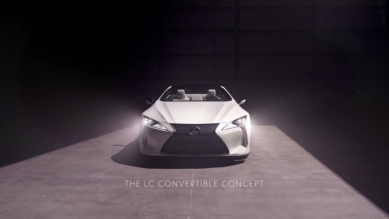 Lexus LC Cabriolet Konzept-Fahrzeug feiert Weltpremiere