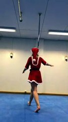 Mrs Claus Walking on Air