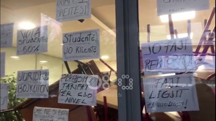 Ora News - Bojkoti, Në fakultetin e Juridikut vijon të jetë dera e mbyllur
