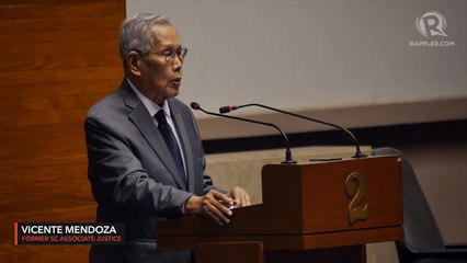 Ex-SC justice Mendoza's eulogy for Rodel Batocabe