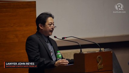 Lawyer John Reyes' eulogy for Rodel Batocabe