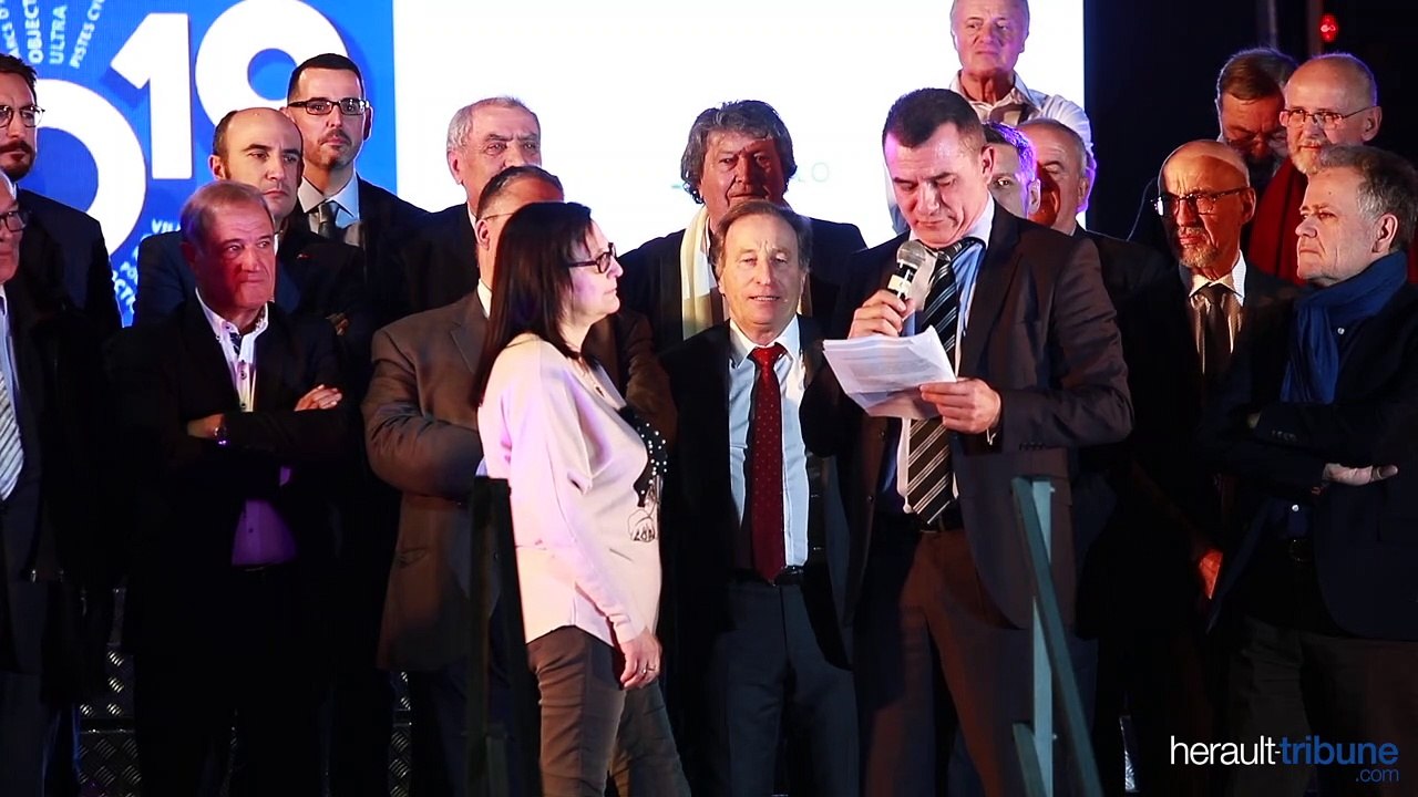 Marie Bregeon  : Cérémonie des voeux en images de la Communauté d'Agglomération Hérault Méditerranée du 11 janvier 2019