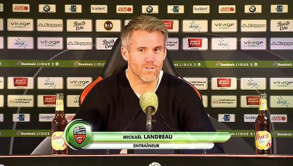 Le réaction de Mickaël Landreau après FC Lorient - Châteauroux (2-1) 18-19