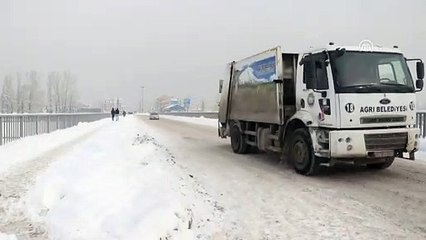 Ağrı'da kar yağışı