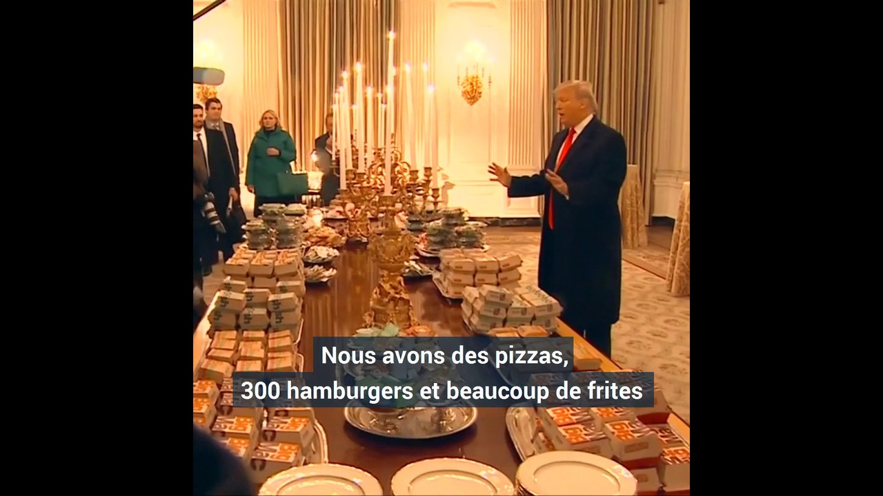 En plein shutdown et faute de cuisiniers à la Maison Blanche, Trump commande burgers et pizzas pour ses invités