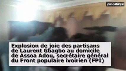 Côte d'Ivoire : des partisans de Laurent Gbagbo après la décision de la CPI de l'acquitter