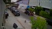 Câmera de segurança mostra carro despencando do 3º andar de edifício-garagem no Recife