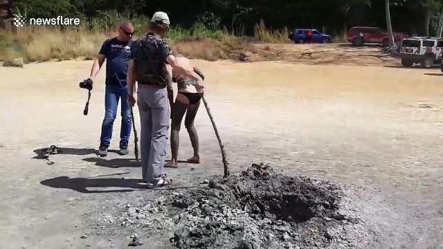 Guatemalan authorities investigate new volcanic crater in tourist hot-spot lagoon