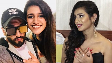 Priya Prakash Varrier shares her feeling about Ranveer Singh; Check Out! | FilmiBeat