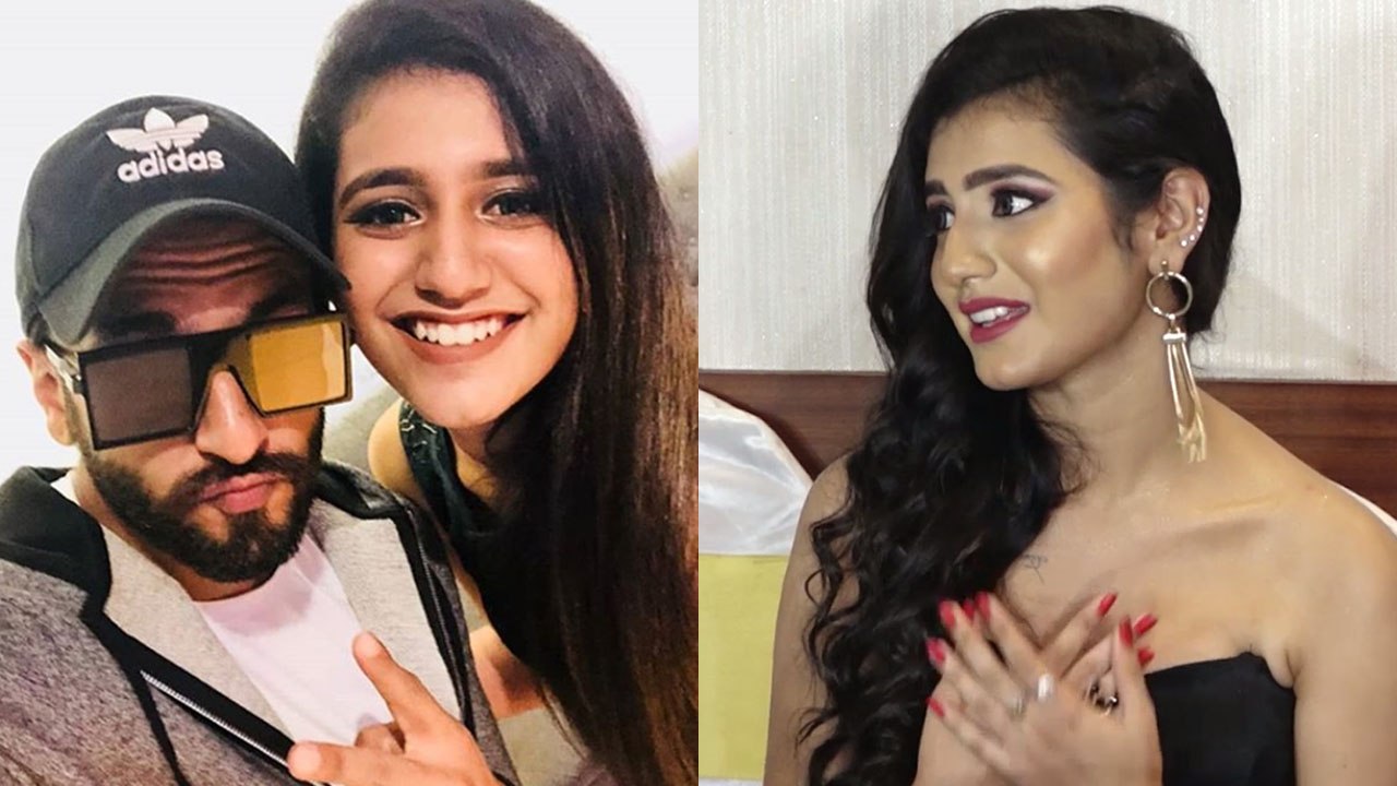 Priya Prakash Varrier shares her feeling about Ranveer Singh; Check Out! | FilmiBeat