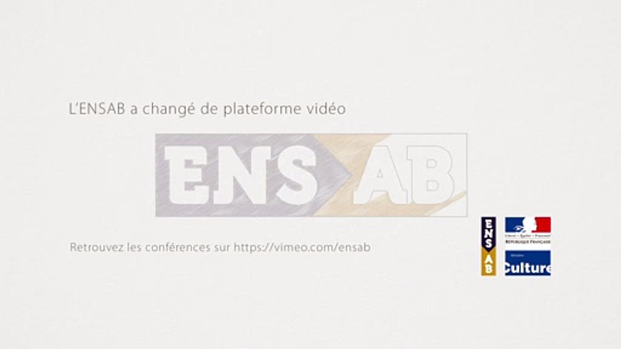 ENSAB - cycle de conférences