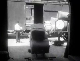 California Cotton Mills in Oakland, California / exterior and interior shots of loading bales / cotton machinery in operation spinning thread and weaving / girls working Color color