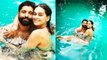 Farhan Akhtar enjoys Romantic Pool time with GF Shibani Dandekar; Check out | FilmiBeat