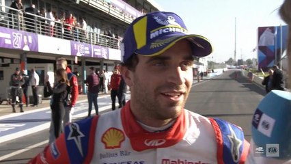 Formule E - Grand Prix Marrakech - La réaction du vainqueur après la course