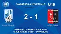 [NATIONAL U19] Gambardella 32ème de finale Résumé Dunkerque - USBCO