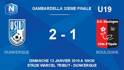 [NATIONAL U19] Gambardella 32ème de finale Résumé Dunkerque - USBCO