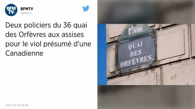 Deux policiers du 36 quai des Orfèvres aux assises pour le viol d’une Canadienne