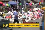 Vecinos denuncian que cerros de basura contaminan las calles de San Juan de Miraflores