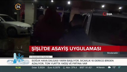Şişli'de asayiş uygulaması