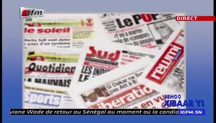 REPLAY - Revue de Presse - Pr : MAMADOU MOUHAMED NDIAYE - 14 Janvier 2019
