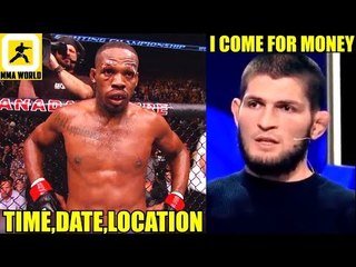 Jon Jones should name the Time,Date,Location and I'll be there,Team Khabib not interested in Tony