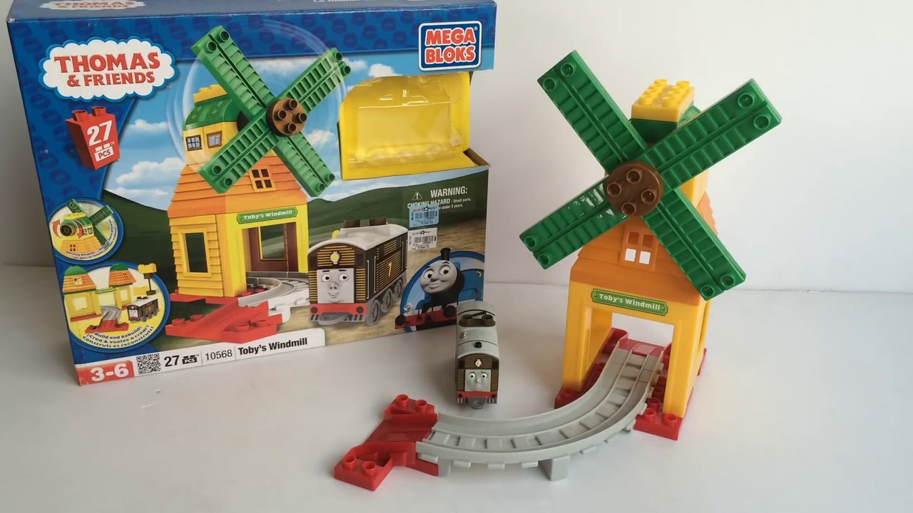 Thomas and Friends Mega Bloks Tobys Windmill Unboxing Demo Review ...