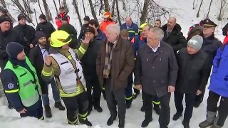 Innenminister besuchen Einsatzkräfte im Schnee