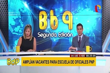 Amplían a 400 las vacantes para Escuela de Oficiales PNP