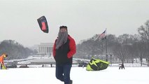 Bataille de boules de neige géante à #Washington