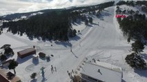 Burdur Göl Manzaralı Kayak Merkezi Salda Havadan Görüntülendi