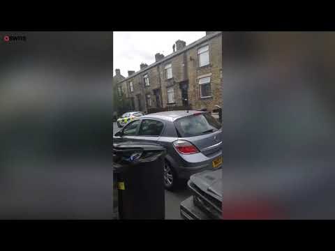 Moment a pervert sparked a five-hour rooftop standoff | SWNS TV | SWNS TV