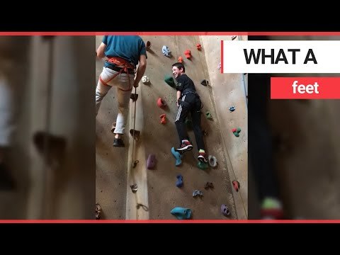 Schoolboy who writes, eats and can crack an egg with his feet | SWNS TV | SWNS TV