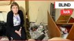 A blind grandma said she is lucky to be alive after a car crashed into her living room | SWNS TV