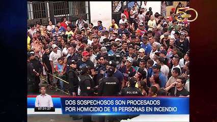 Dos sospechosos son procesados por homicidio de 18 personas en incendio en clínica clandestina de Guayaquil