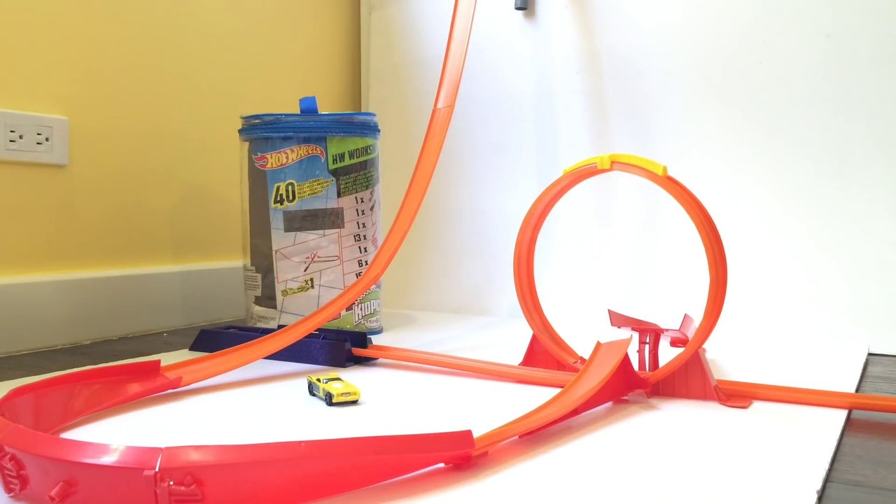Hot Wheels Kid Picks Track Pack 40 pcs Workshop - Unboxing Demo Review