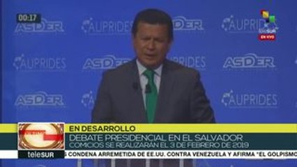 Inicia segundo debate entre presidenciales salvadoreños