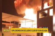 Explosión de balones de gas generó pánico en club de playa de Asia