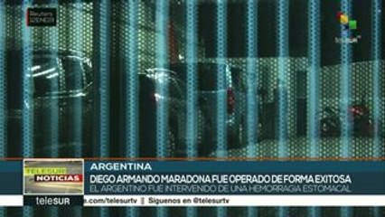 Diego Maradona es operado de manera exitosa de sangrado estomacal