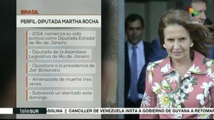 Diputada brasileña que sobrevivió a atentado es opositora al pdte.
