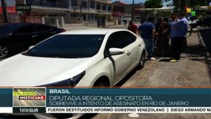 Diputada brasileña opositora sobrevive a atentado