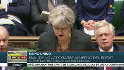 Afirma Theresa May que si Brexit no es aprobado habría consecuencias