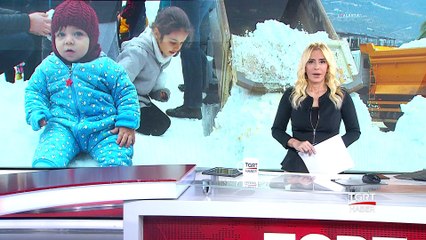 Kar Yağmayan Antalya'ya Kamyonlarla Kar Getirildi