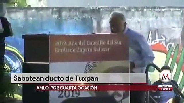 Sabotean ducto de Tuxpan por cuarta ocasión: AMLO